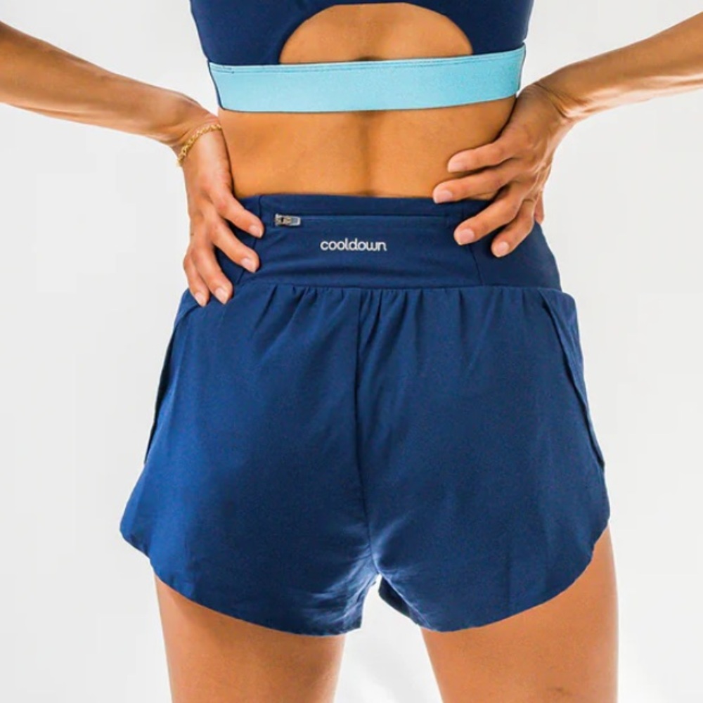 Women's Blue Athletic Shorts